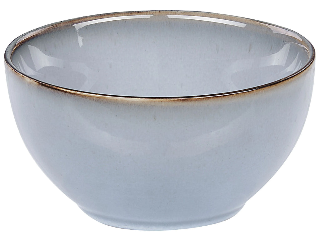 Set de vaisselle de 16 pièces en grès cérame bleu azur