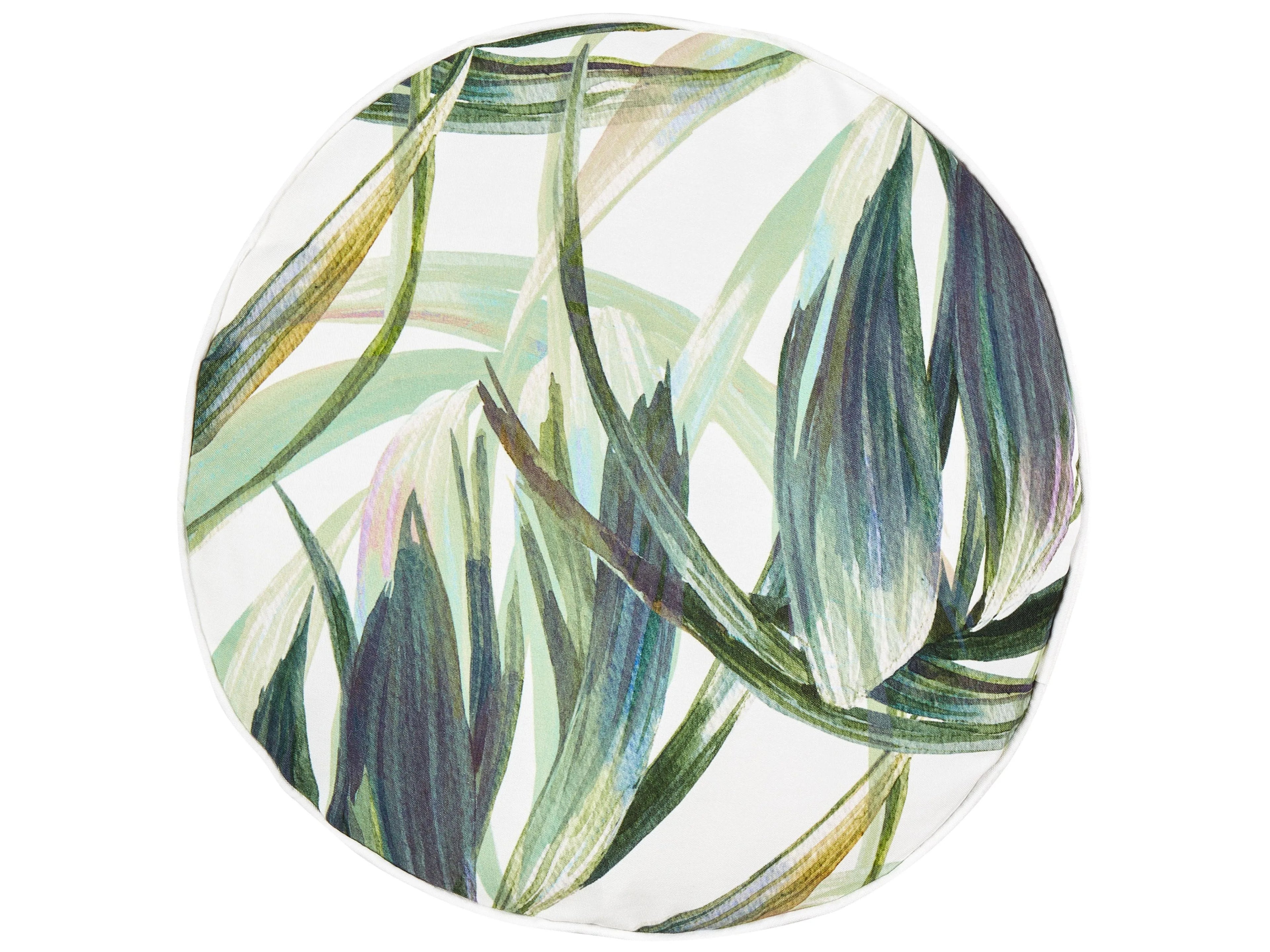 Lot de 2 coussins d'extérieur Tissage de plantes 40 x 40 cm Vert