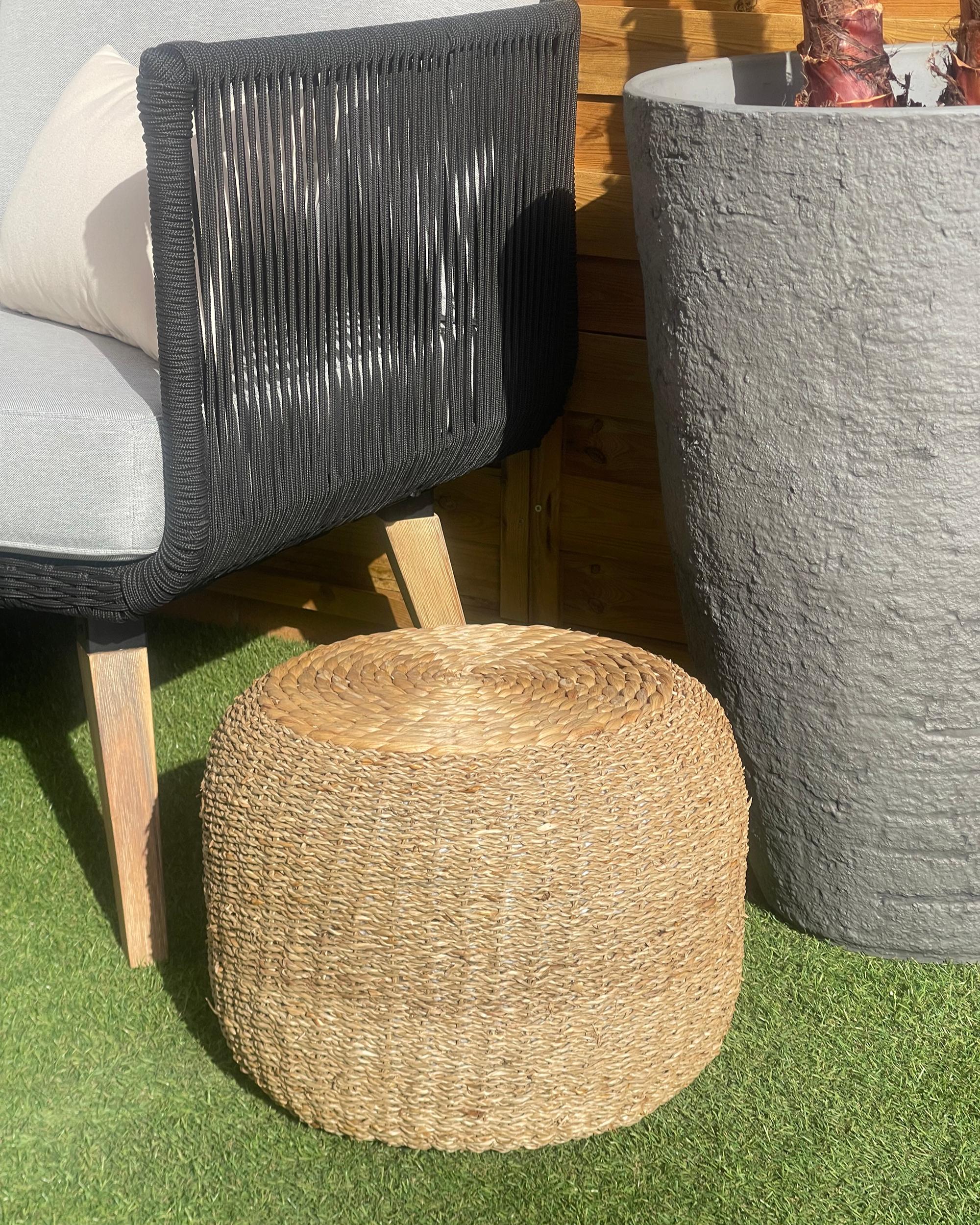 Pouf Algues marines Beige