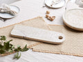 Plateau de service en bois de manguier marron clair 41x12 cm – Fait main, Style naturel