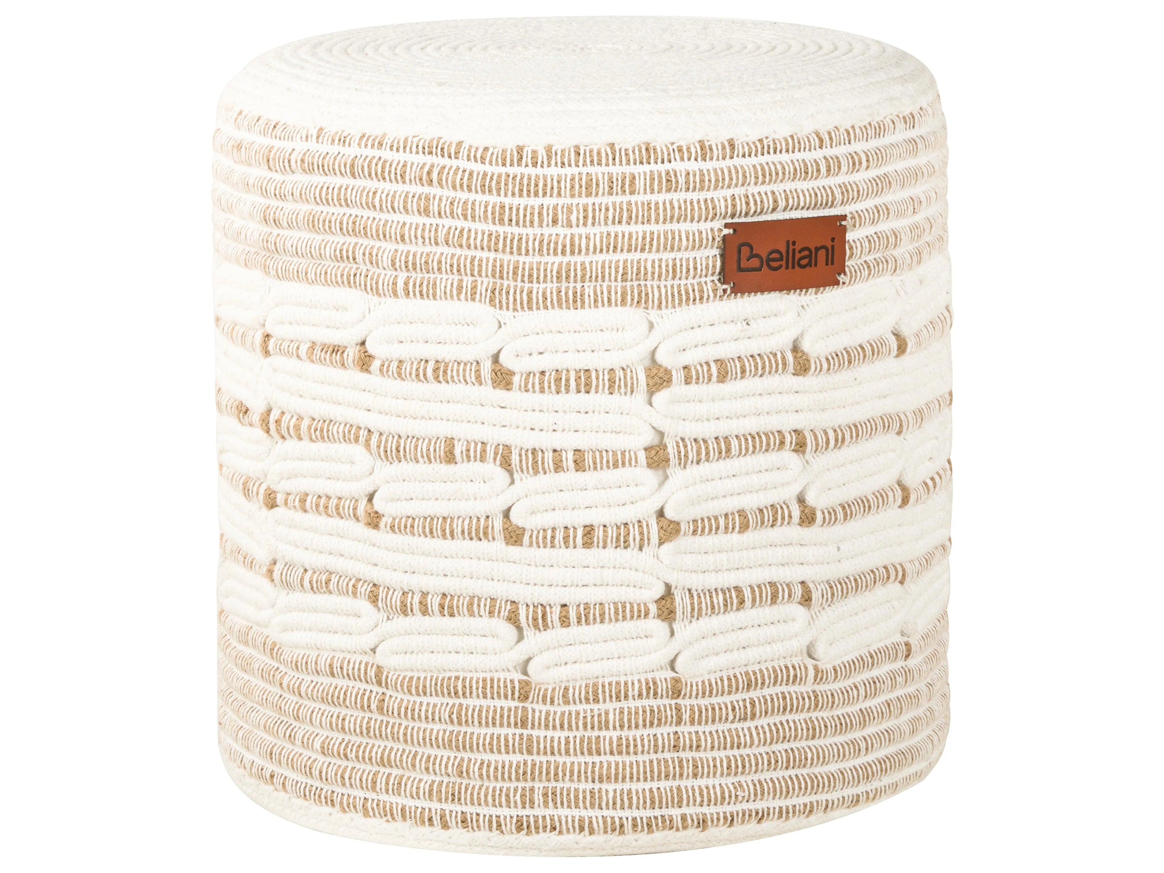Pouf ABTIN Iuta Bianco