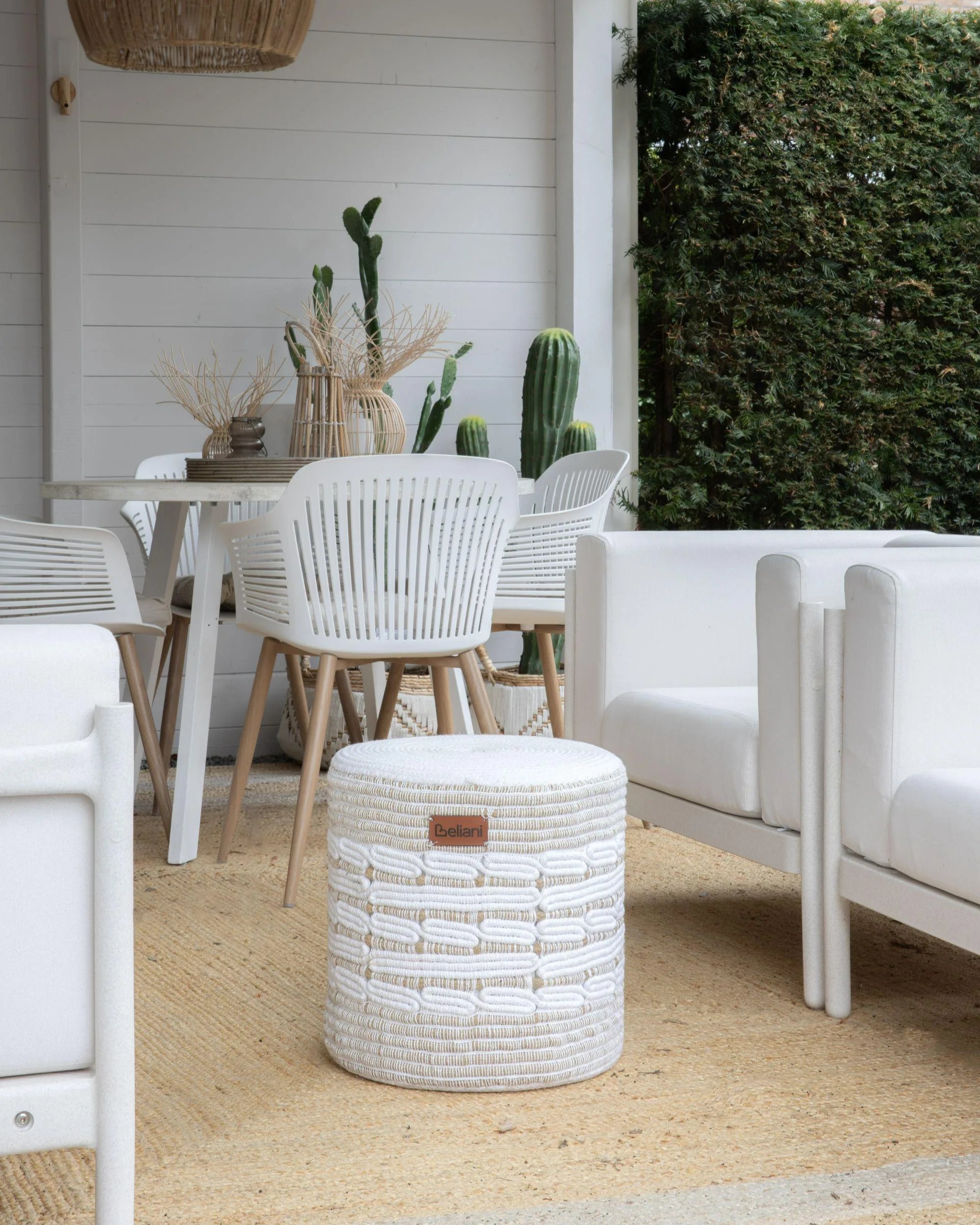 Pouf  Blanc