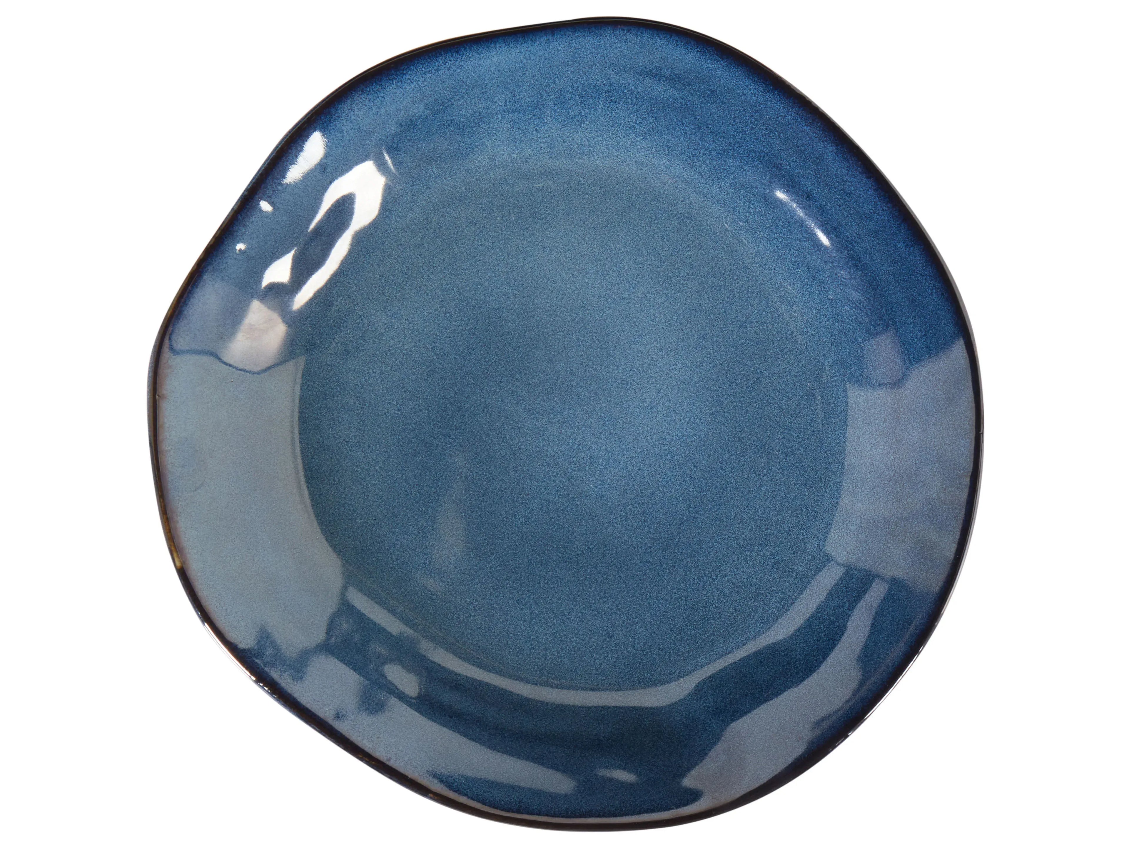 Ensemble de vaisselle en grès cérame, 16 pièces, bleu