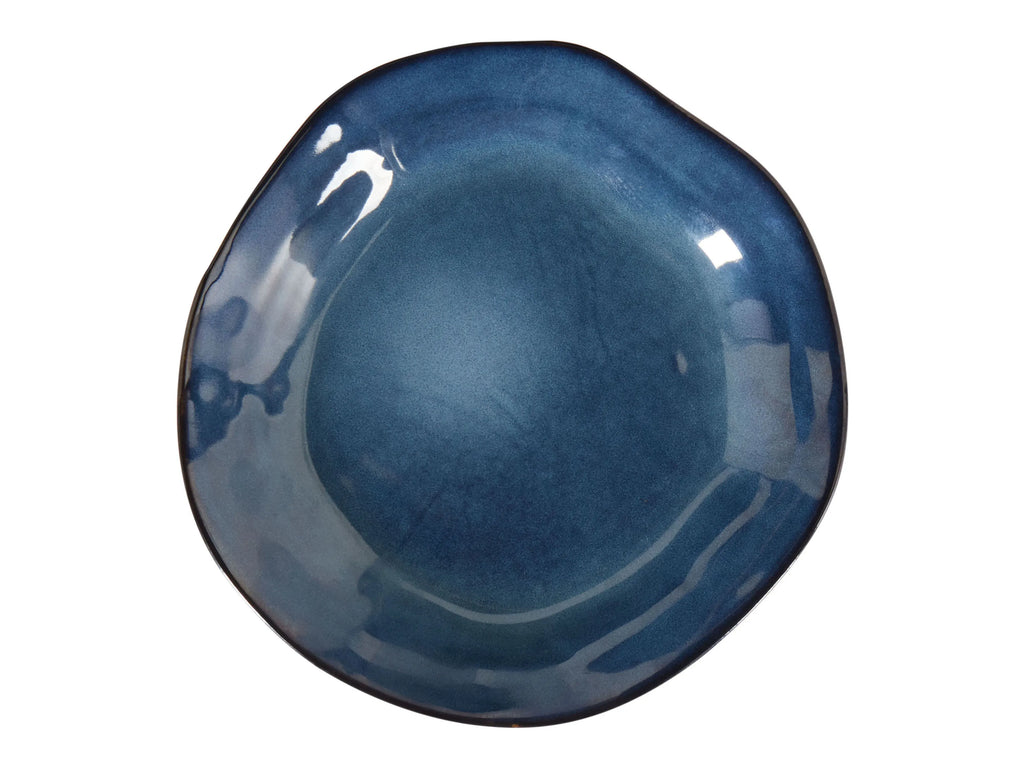 Ensemble de vaisselle en grès cérame, 16 pièces, bleu