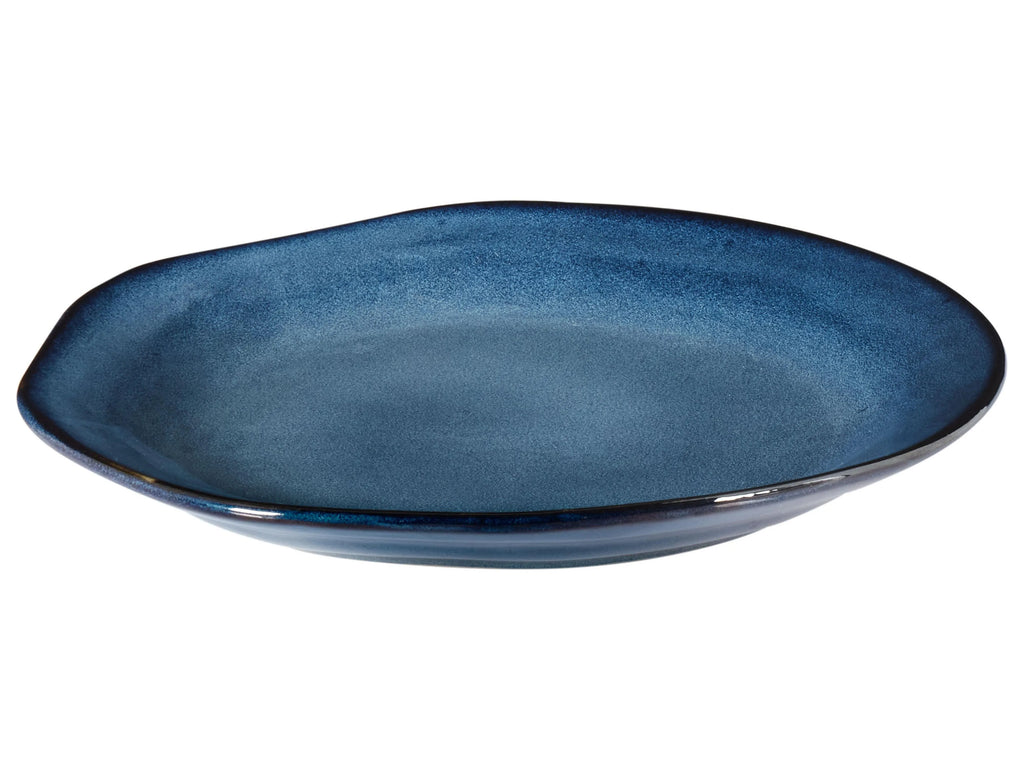 Ensemble de vaisselle en grès cérame, 16 pièces, bleu