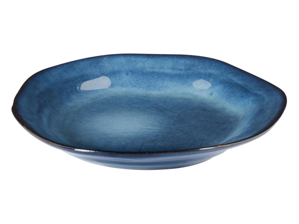 Ensemble de vaisselle en grès cérame, 16 pièces, bleu