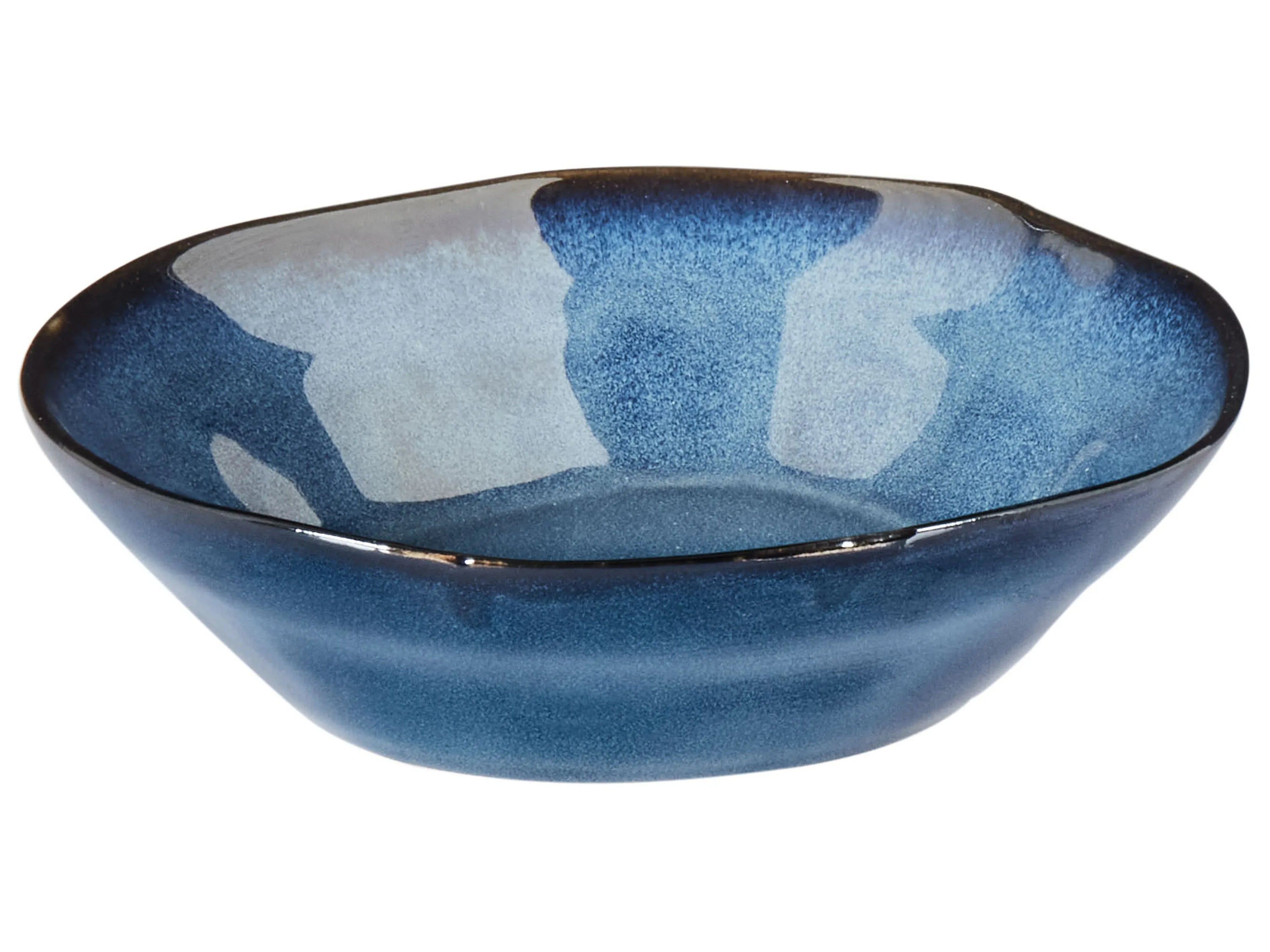Ensemble de vaisselle en grès cérame, 16 pièces, bleu