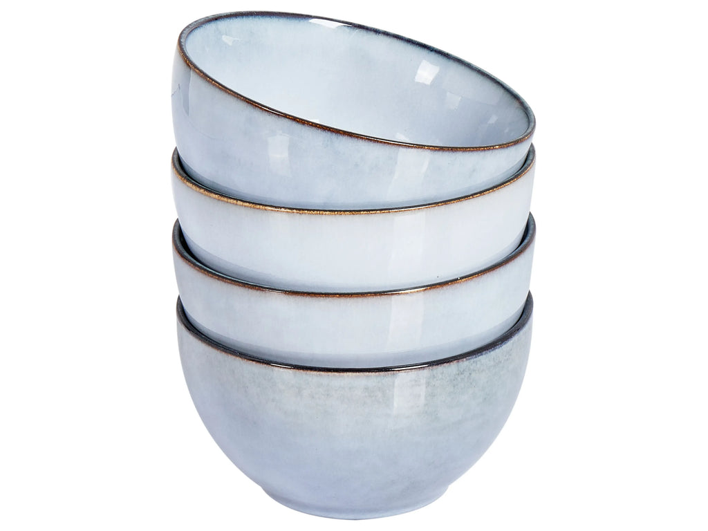 Set di 4 ciotole JUNIPER Gres porcellanato Azzurro
