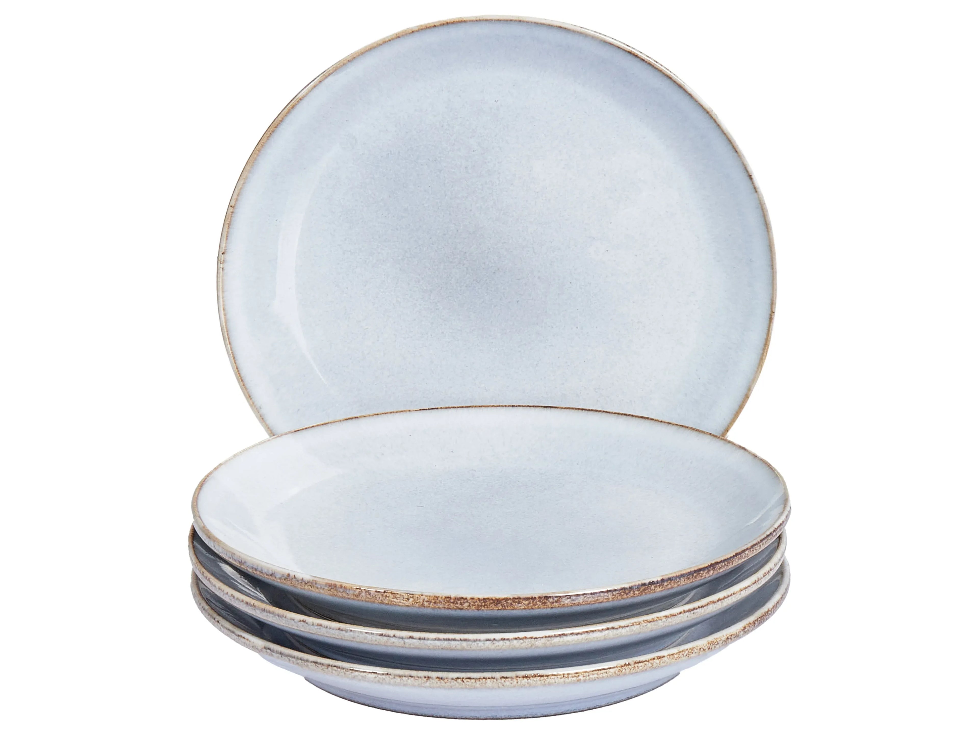 Set di 4 piatti da antipasto JUNIPER Gres porcellanato Azzurro