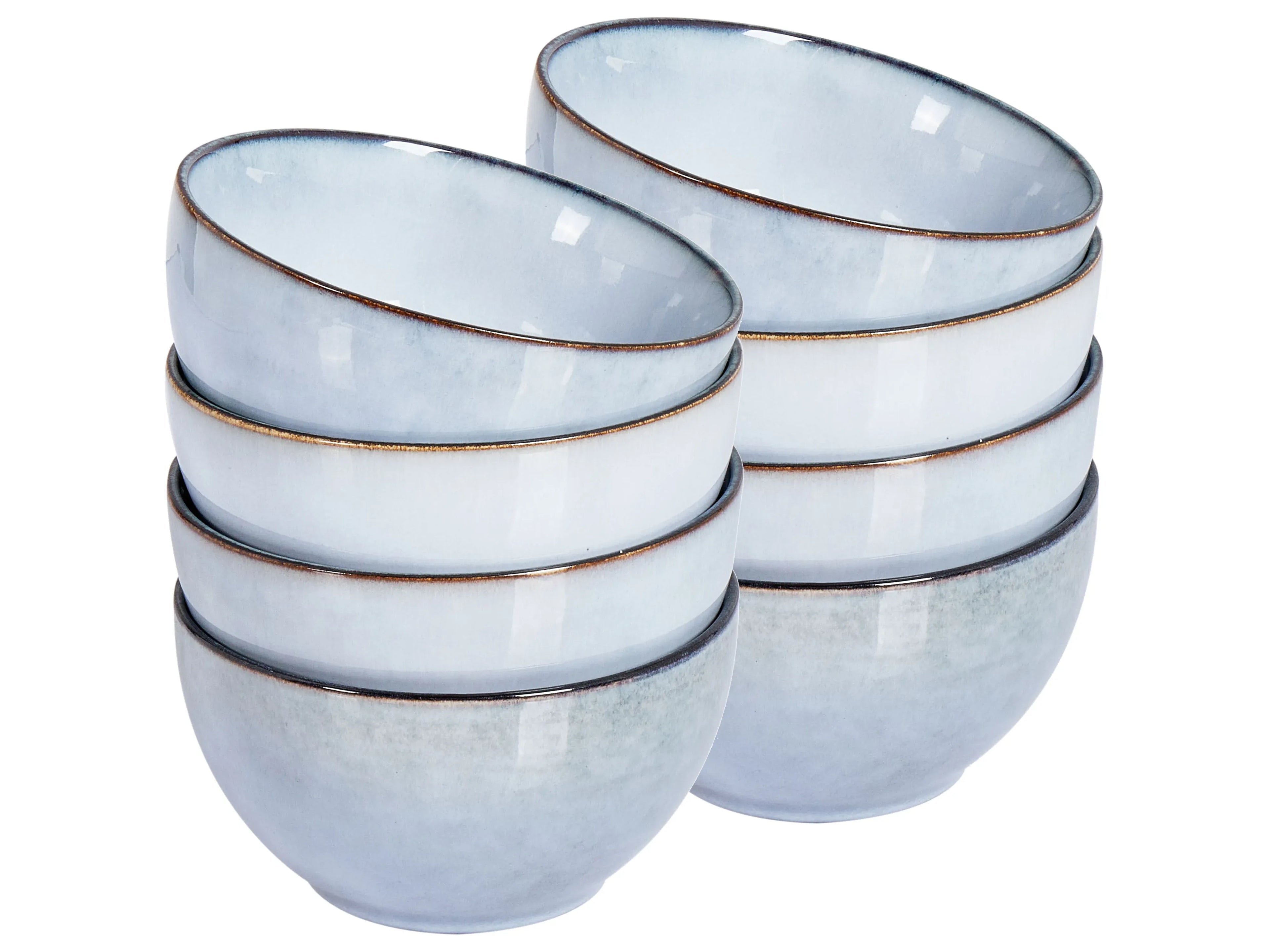 Set di 8 ciotole JUNIPER Gres porcellanato Azzurro