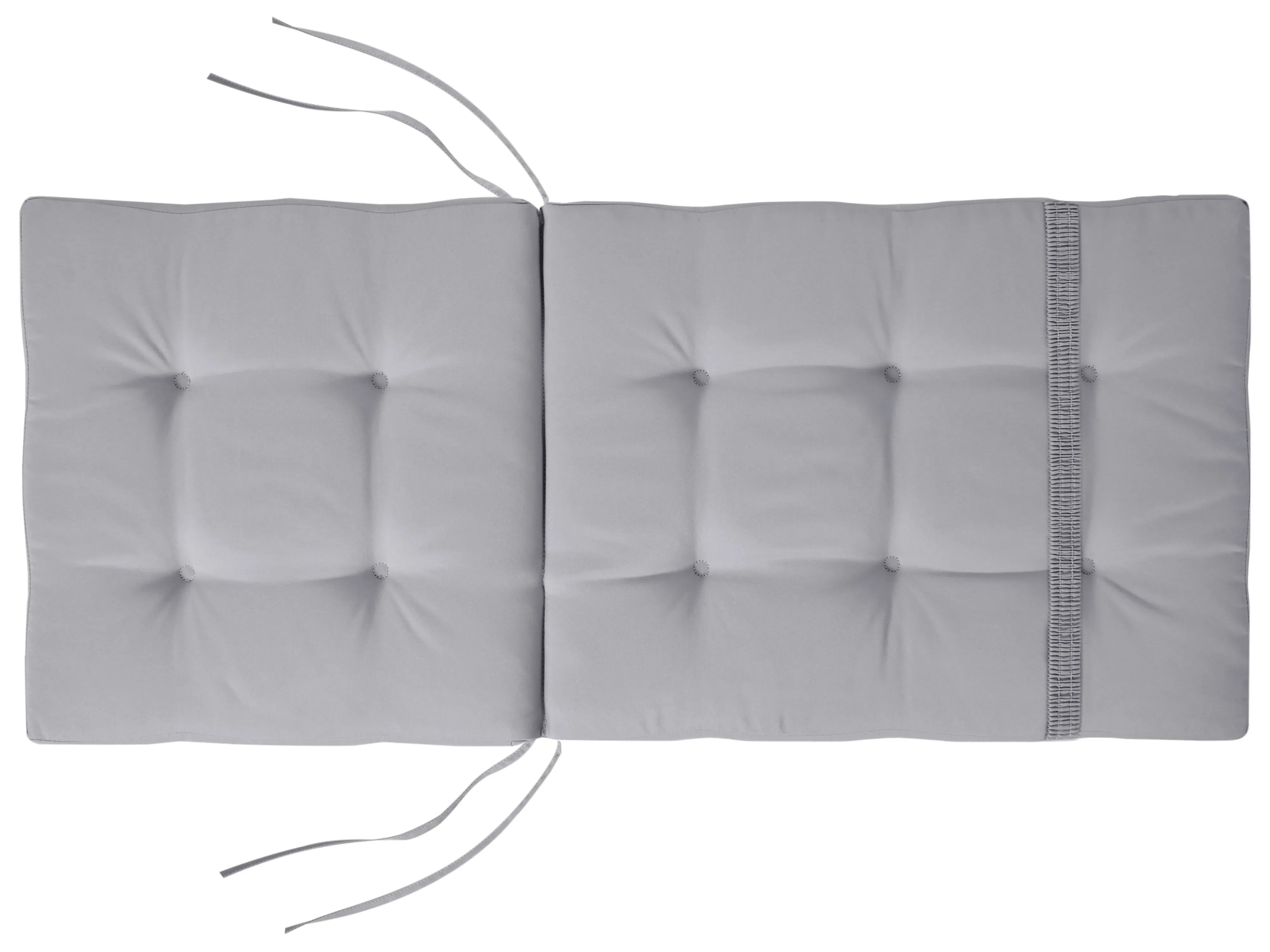 Lot de 2 coussins dossier/assise gris clair