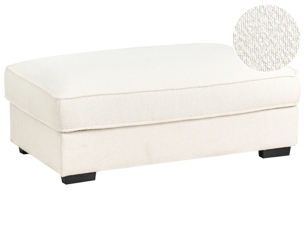 Ottomana RENDERS Boucl Bianco sporco