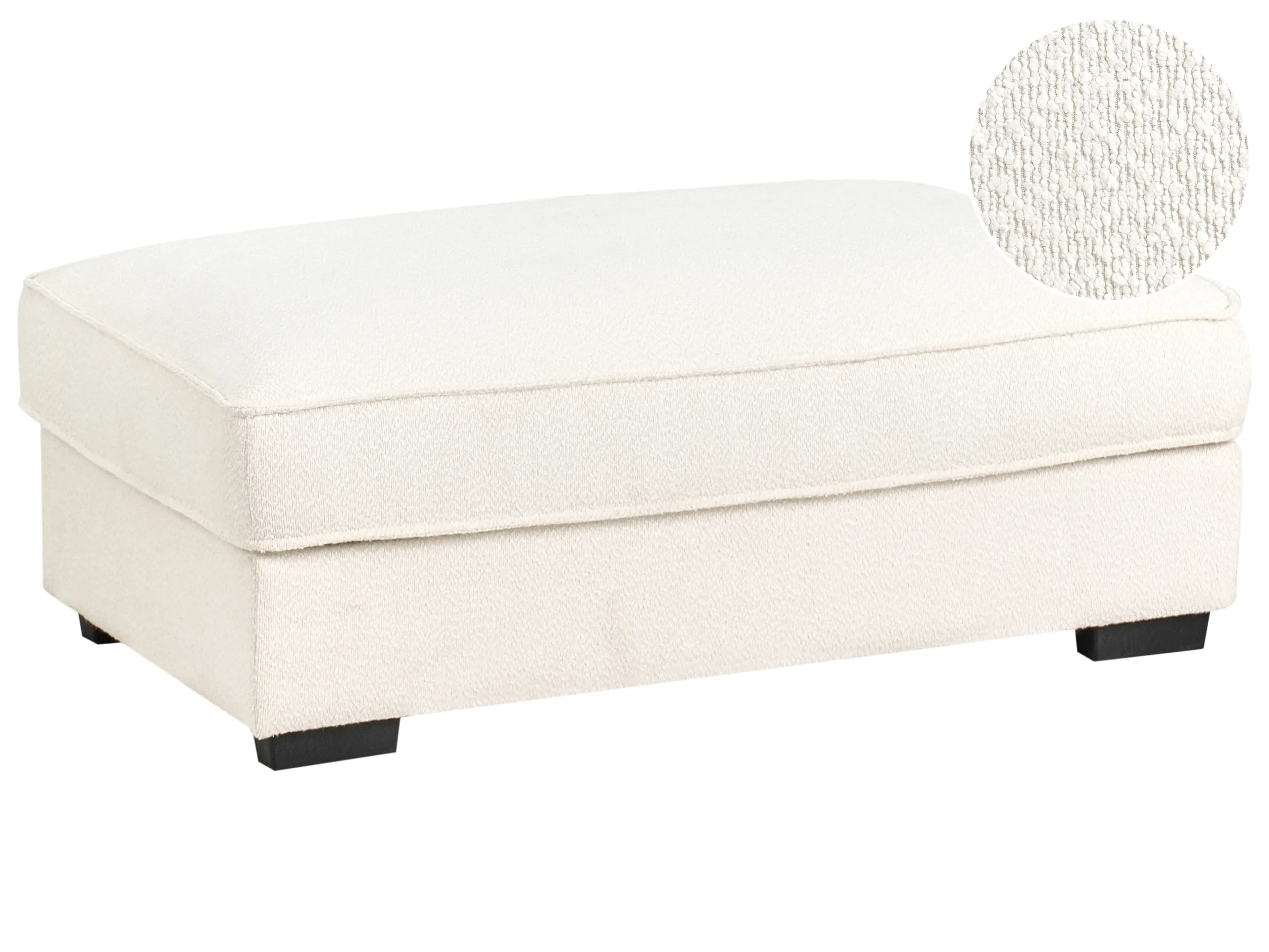 Ottomana RENDERS Boucl Bianco sporco