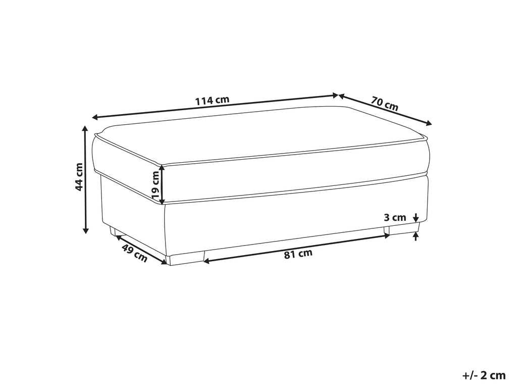 Pouf Écru