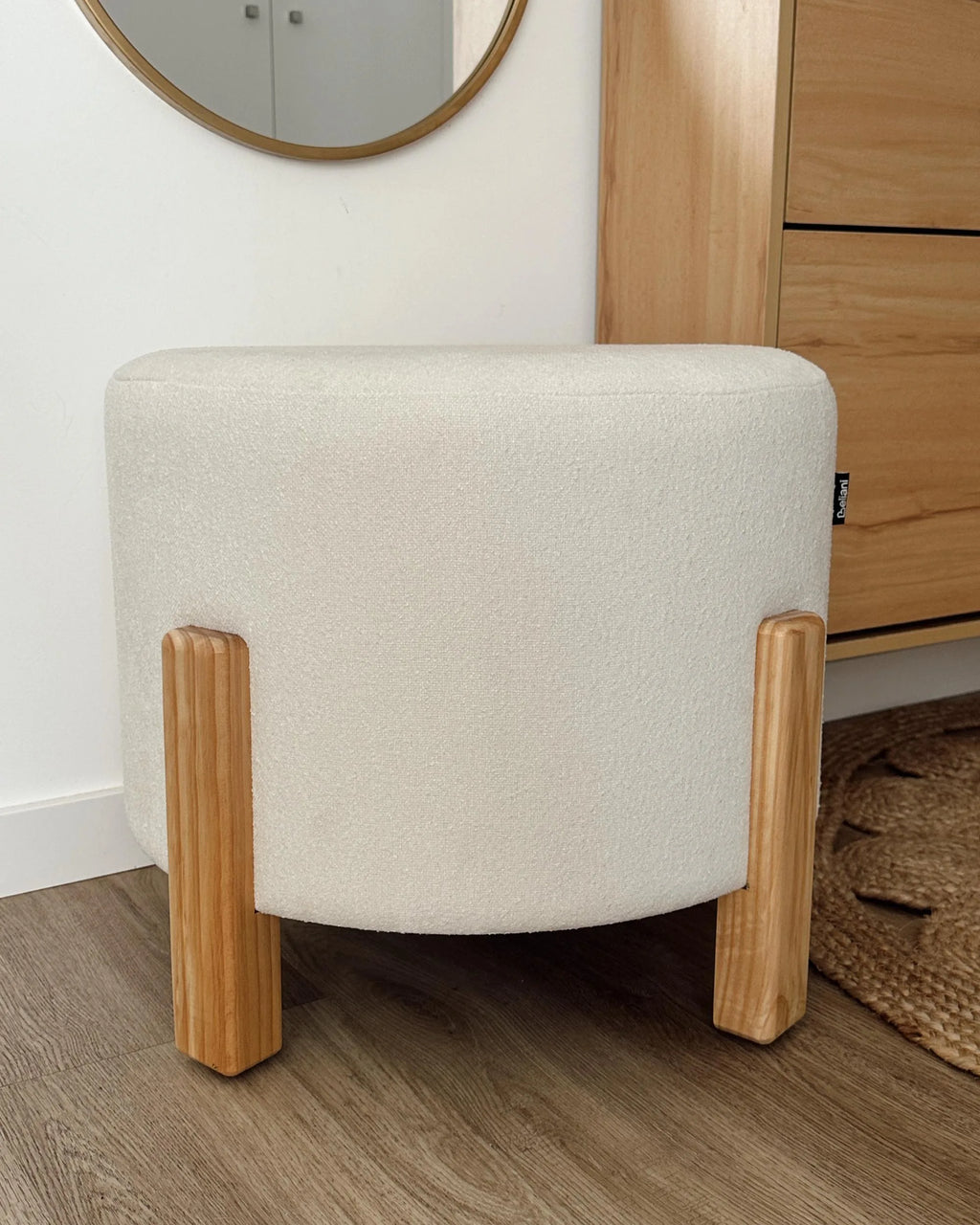 Pouf  Blanc cassé