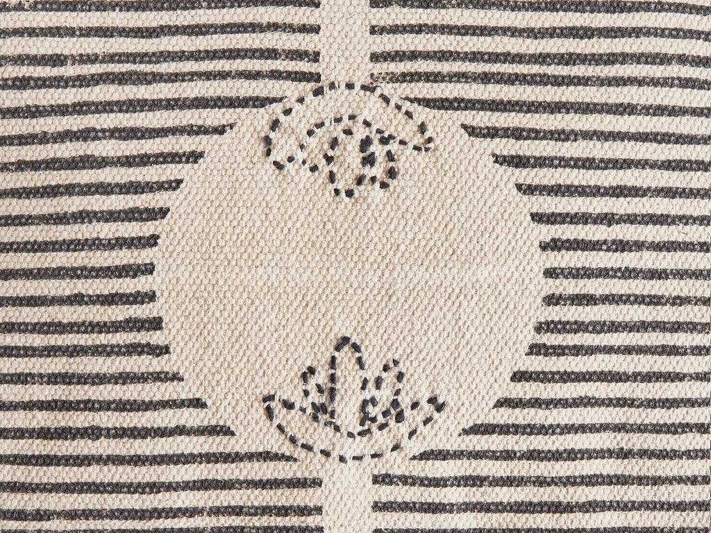 Pouf Coton Gris