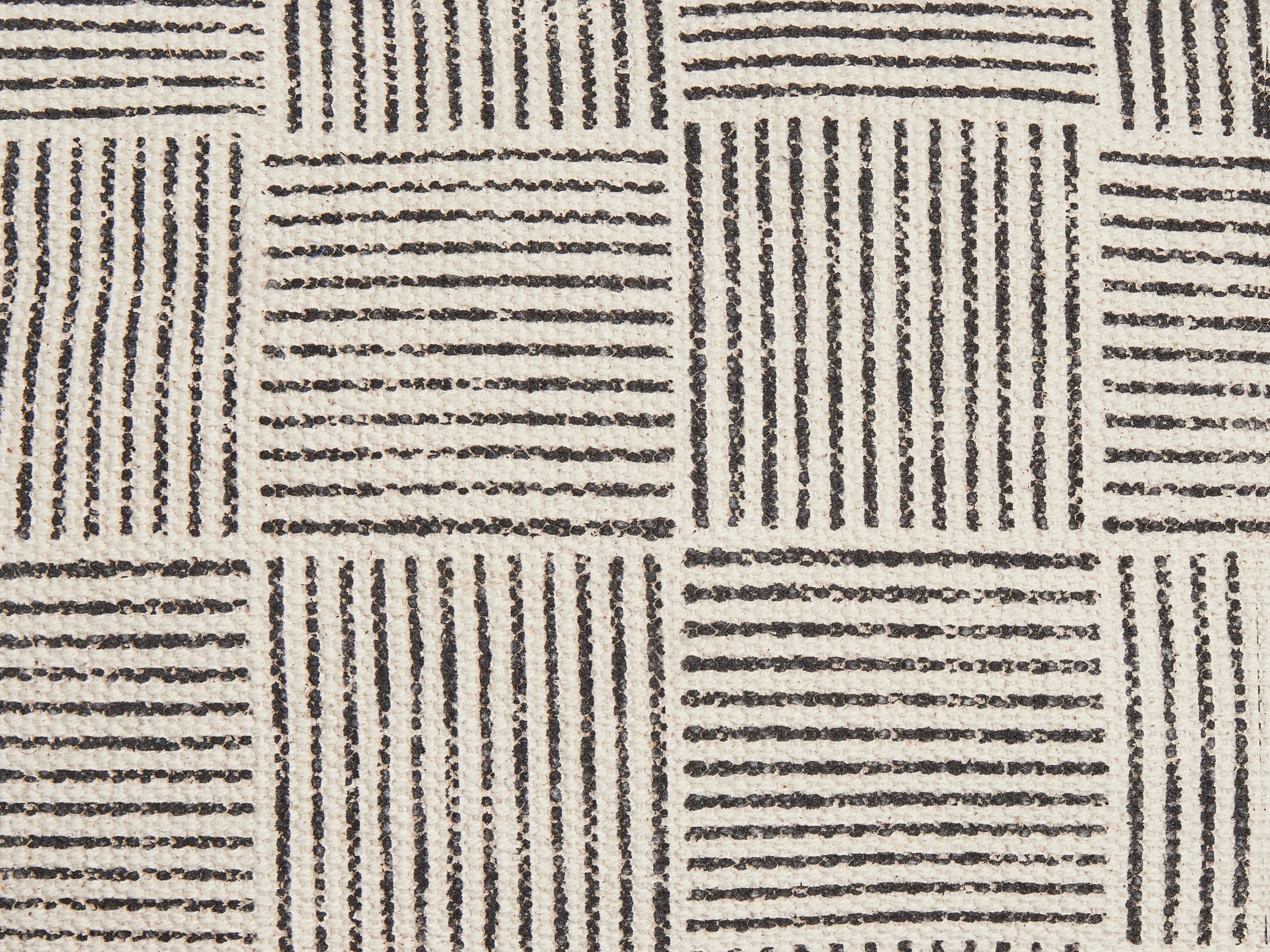 Pouf Coton Gris