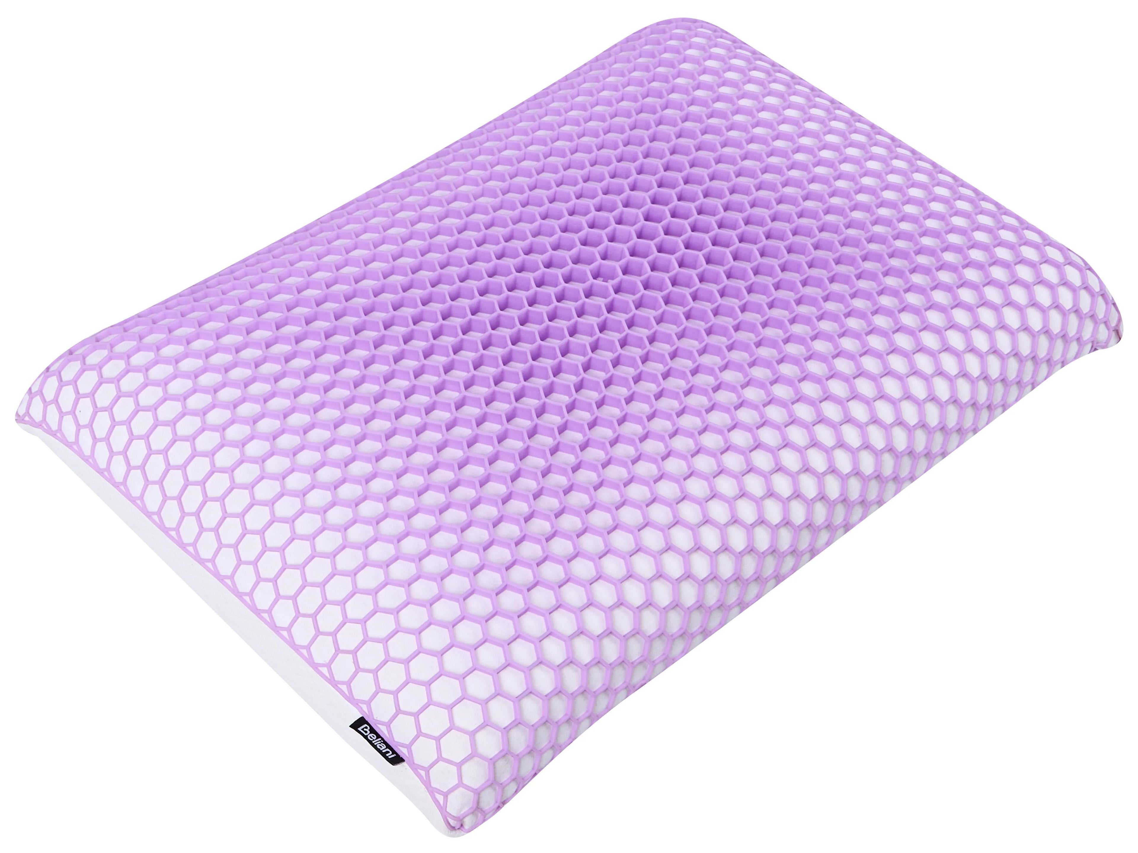 Oreiller de lit bas Mousse à mémoire de forme 55 x 35 cm Violet