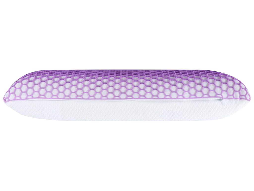 Oreiller de lit bas Mousse à mémoire de forme 55 x 35 cm Violet