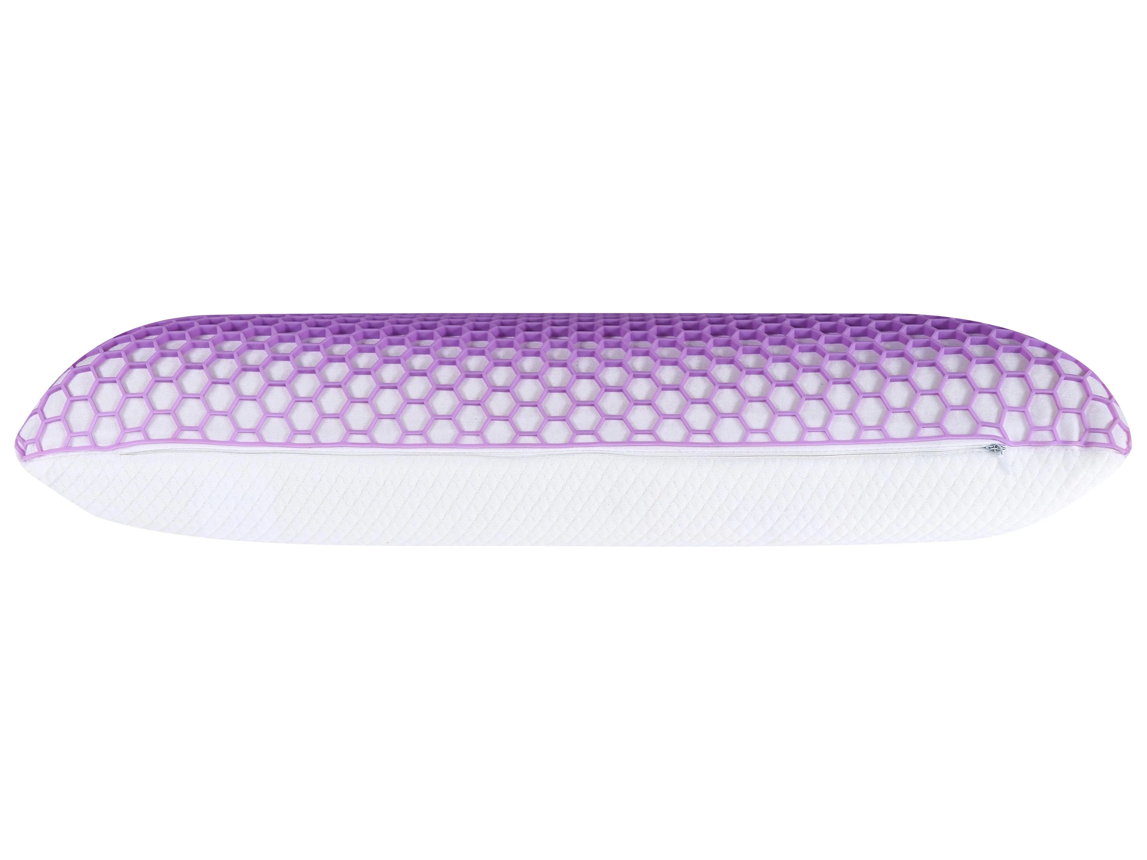 Oreiller de lit bas Mousse à mémoire de forme 55 x 35 cm Violet