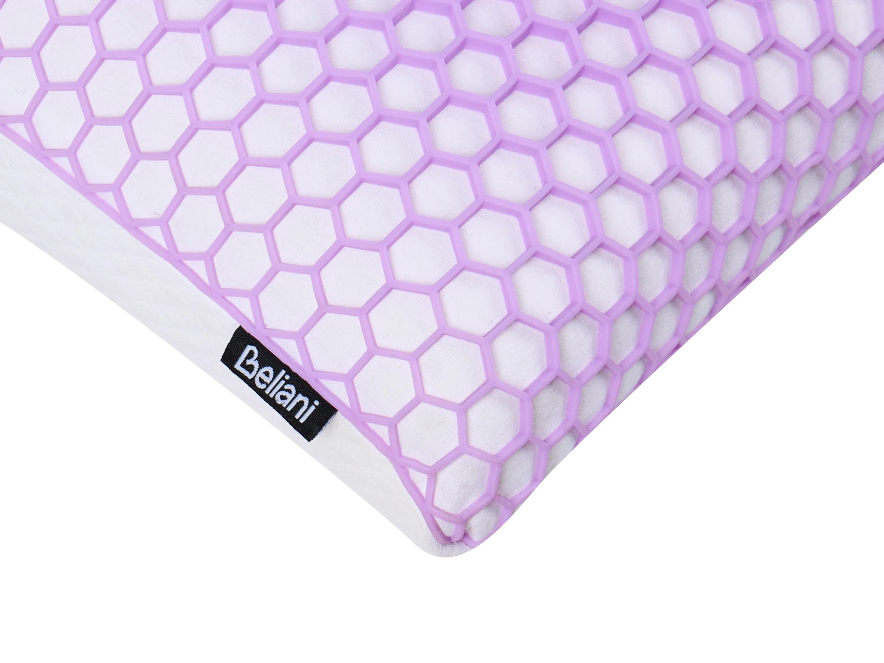 Oreiller de lit bas Mousse à mémoire de forme 55 x 35 cm Violet