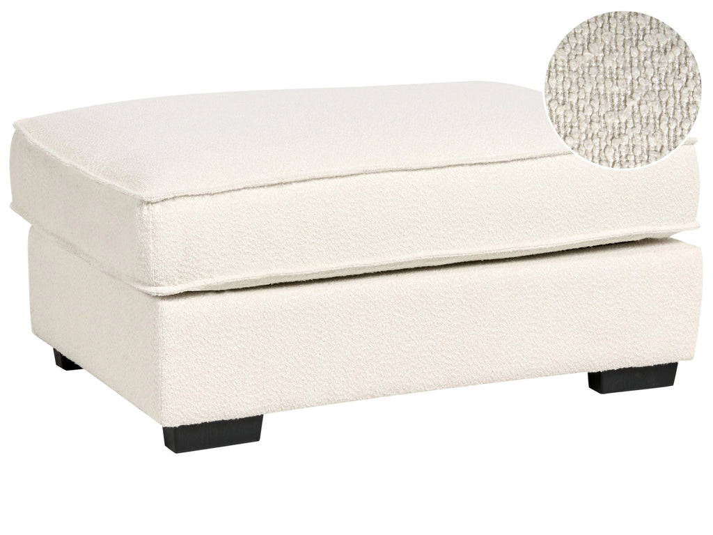 Ottomana KOLDING Boucl Beige chiaro