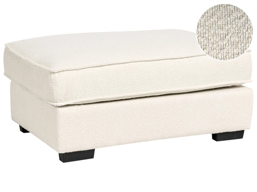 Ottomana KOLDING Boucl Beige chiaro