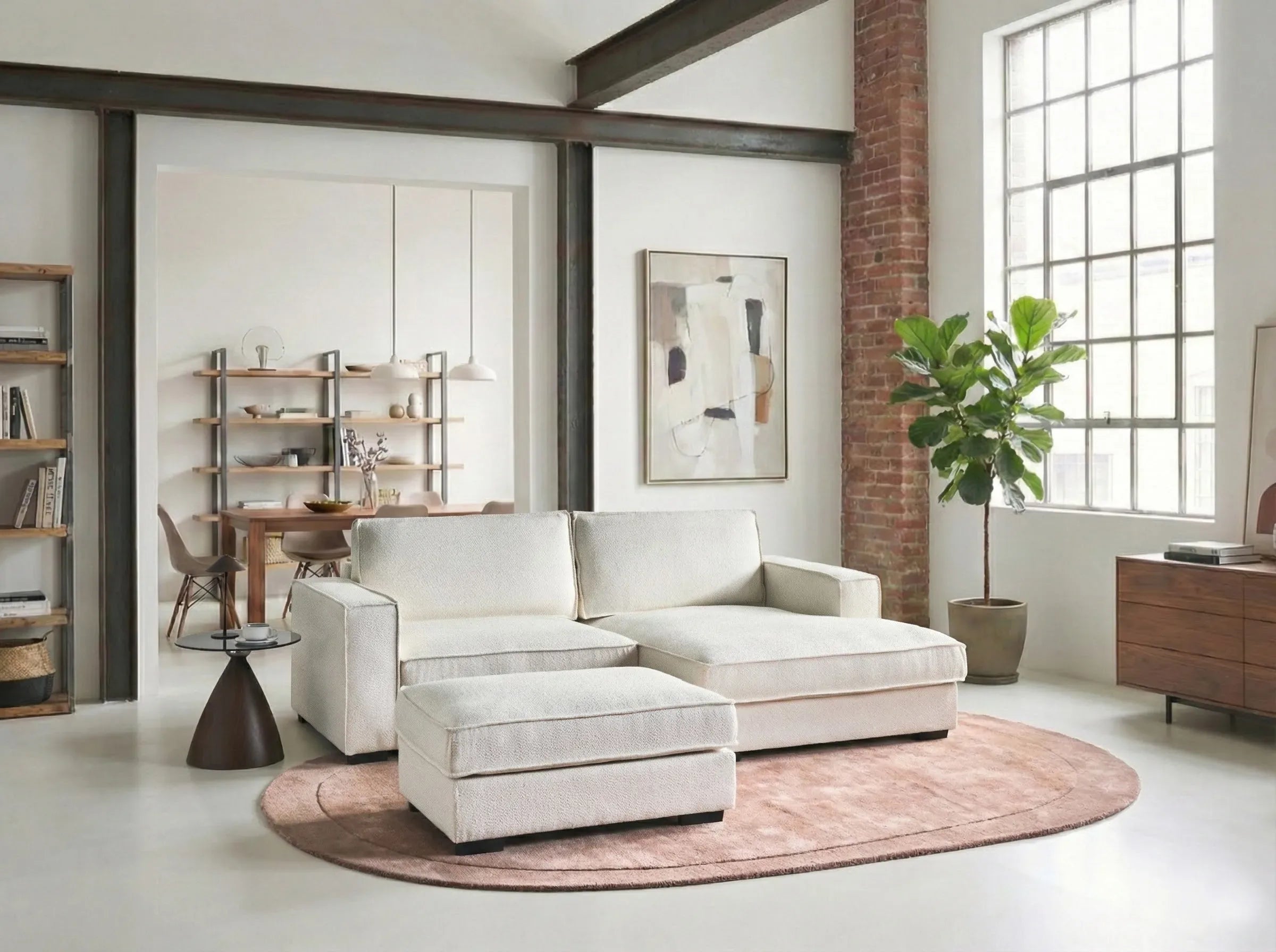 Ottomane Beige clair
