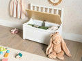 Banc coffre Pin Marron clair/Blanc
