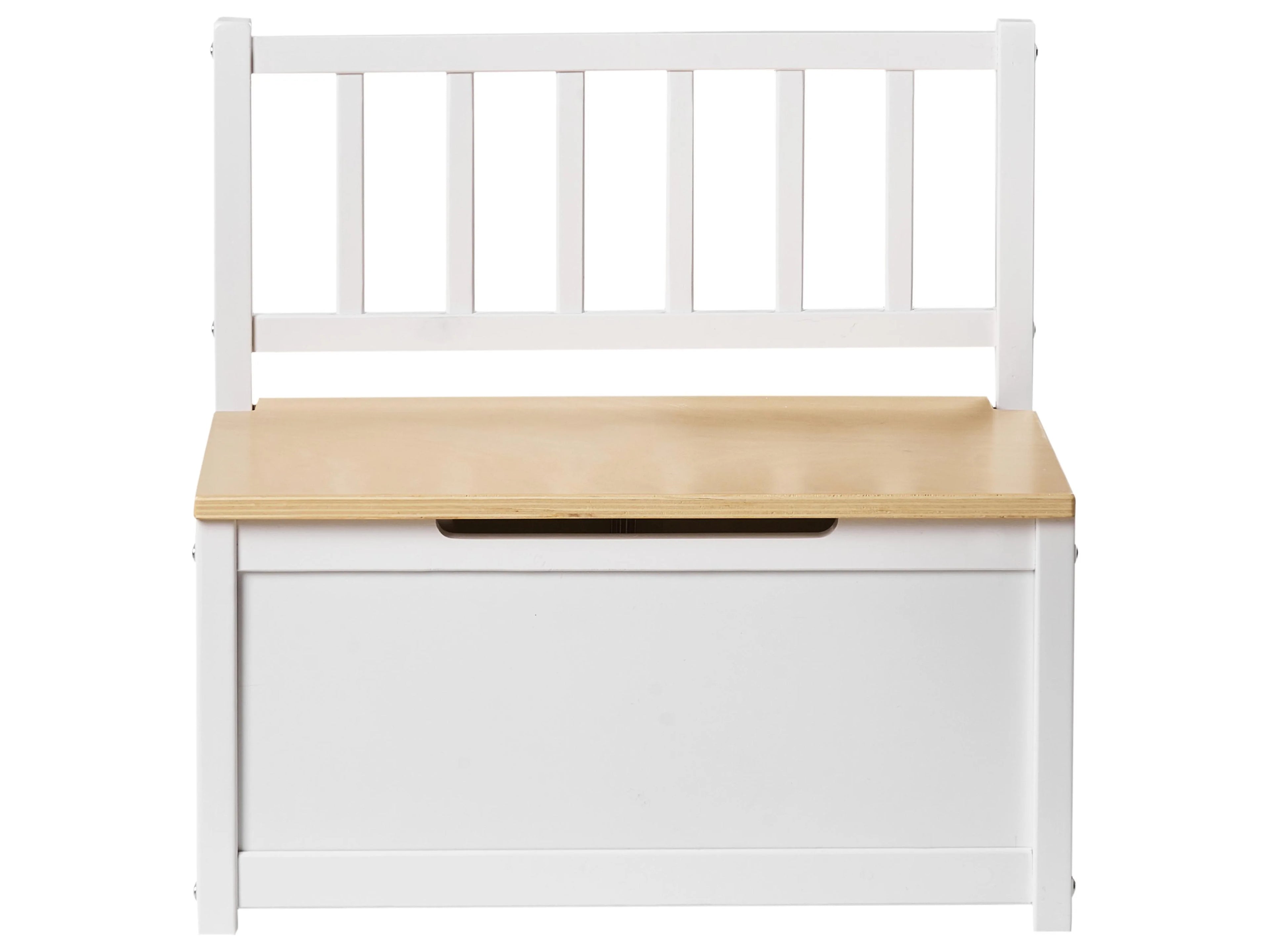 Banc coffre Pin Marron clair/Blanc