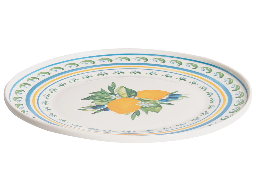 Ensemble de 24 couverts Porcelaine Blanc/Vert