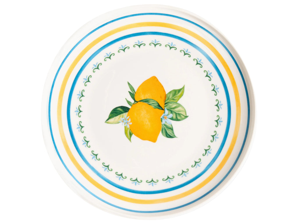 Ensemble de 24 couverts Porcelaine Blanc/Vert