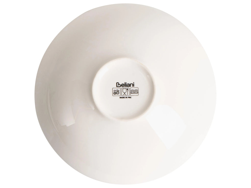 Ensemble de 24 couverts Porcelaine Blanc/Vert