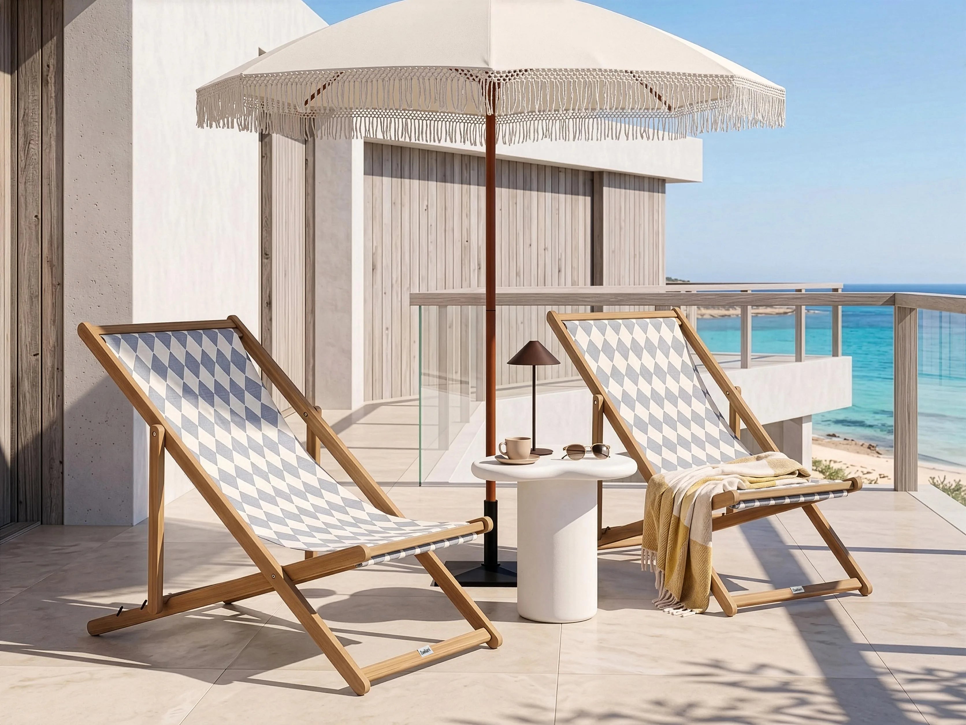 Chaises longues / 113 x 44 cm Gris
