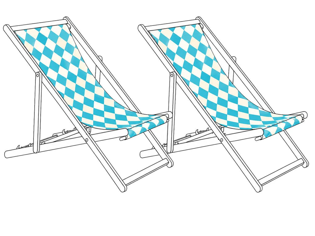 Teli da sdraio ANZIO/AVELLINO 113 x 44 cm Blu