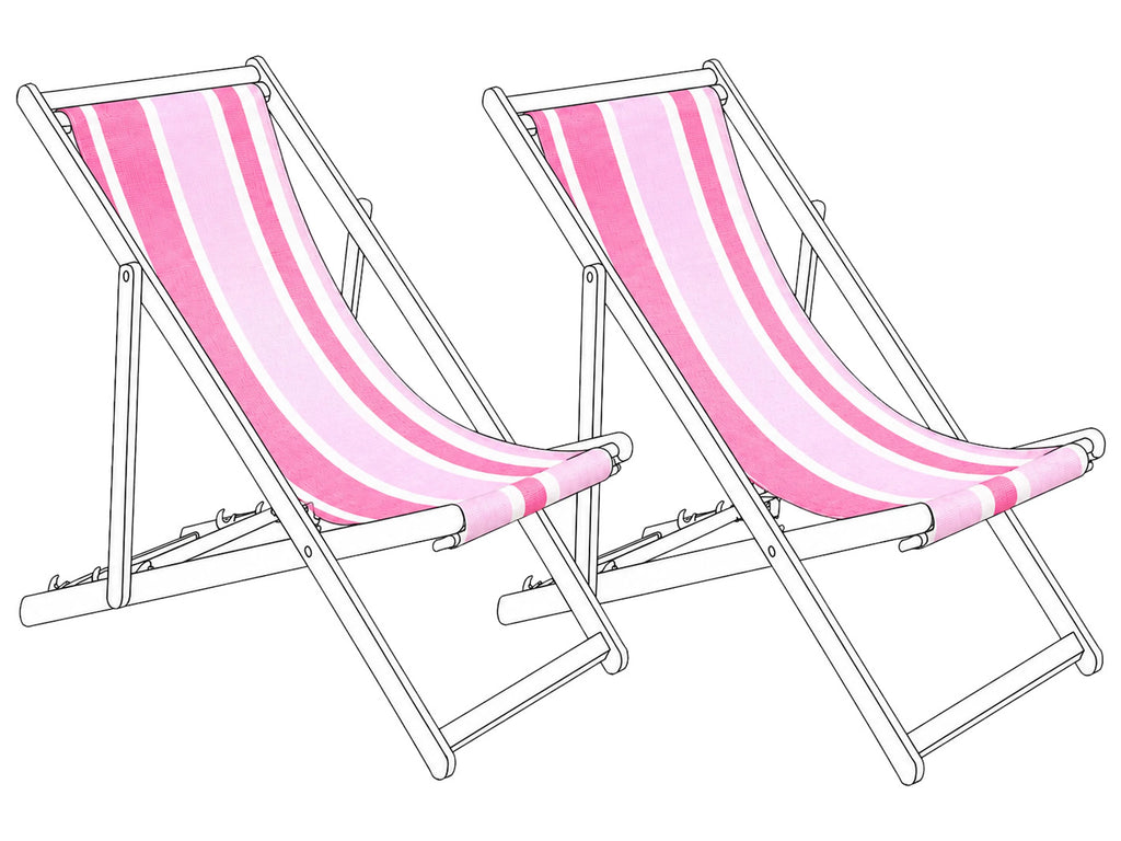 Teli da sdraio ANZIO/AVELLINO 113 x 44 cm Rosa